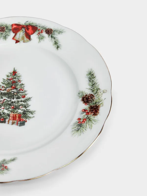 Тарелка закусочная, 19 см, 2 шт, Елка с подарками, Christmas miracle classic, image-2