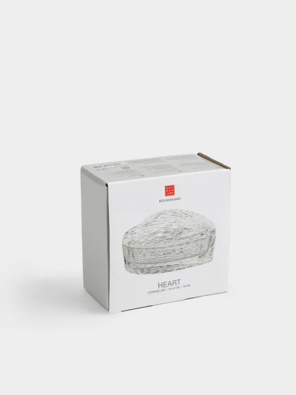 Емкость для хранения, 10х10 см, 100 мл, стекло Р, Сердце, Heart, image-5
