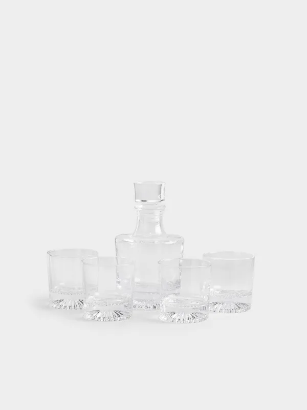 Набор для виски, 4 перс, 5 пр, графин/стаканы, стекло Р, Valor, image-0