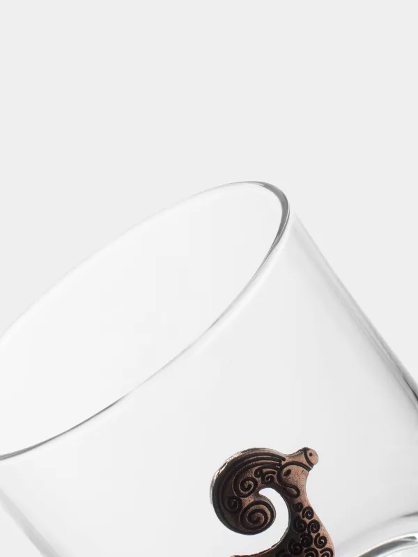 Стакан для виски, 10 см, 340 мл, стекло/металл, золотистый, Овен, Zodiac, image-3