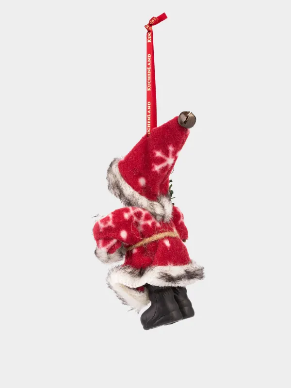 Игрушка елочная, 13 см, Санта в шубе c елкой, Magic time, image-2