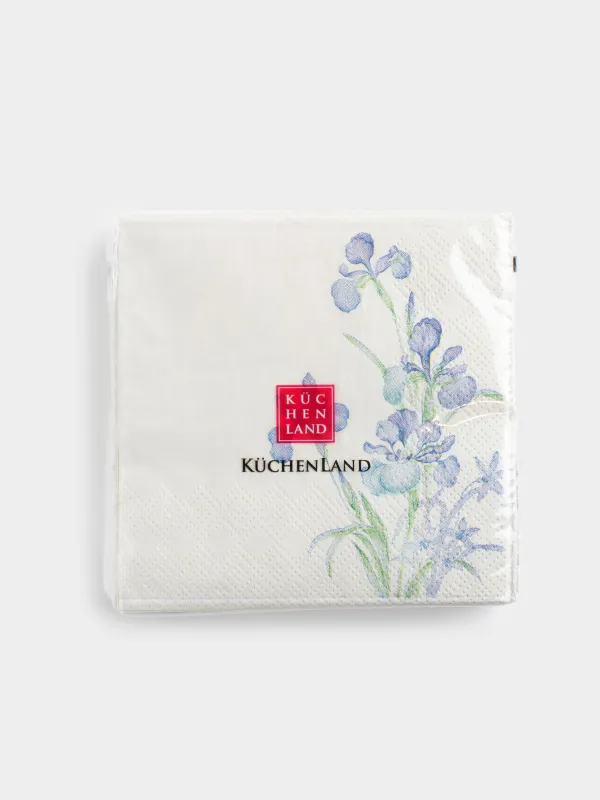 Салфетки бумажные, 21х21 см, 20 шт, Ирисы, Iris garden, image-3