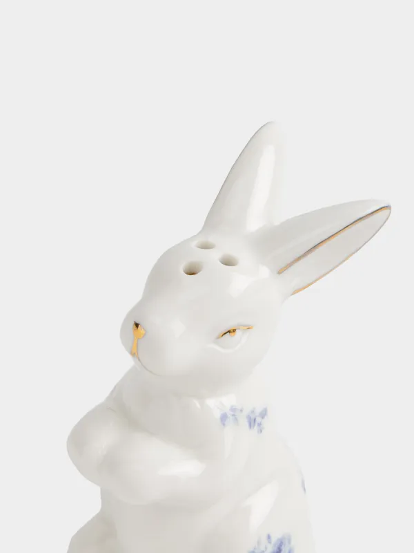 Емкость для соли или перца, 9 см, фарфор P, бело-золотистая, Кролик, Tradition Easter , image-2
