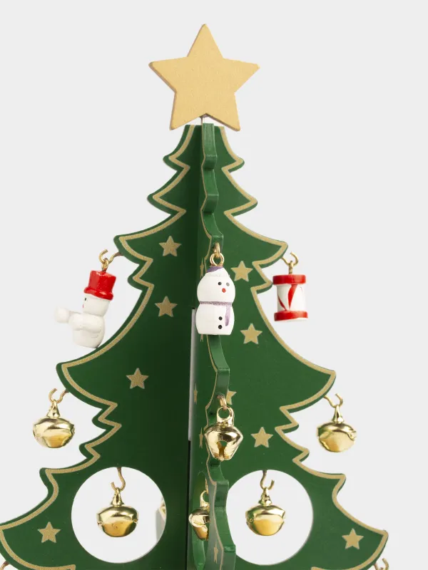 Статуэтка музыкальная, 24 см, с подвесками, Ель, Christmas style, image-3