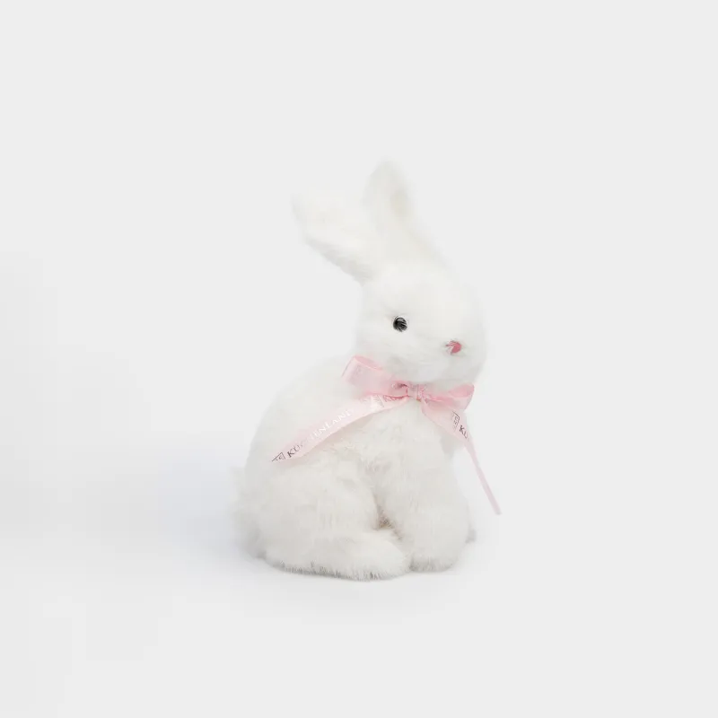 Изделие декоративное, 13х20 см, искусственный мех, молочная, Пасхальный кролик, Rabbit