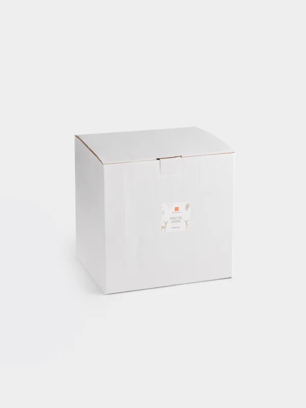 Пиала, 14х17 см, стекло/металл, золотистая, Олень, Arctic deer, image-6