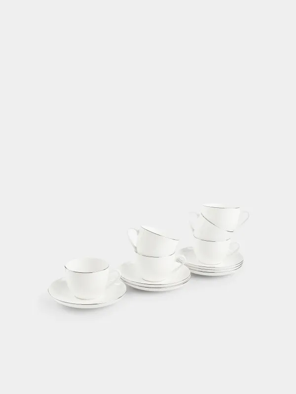 Пара чайная, на 6 персон, 250 мл, Ideal silver, image-0