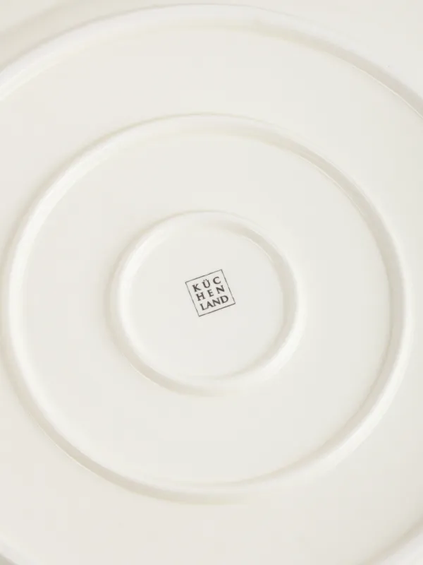 Блюдо, 26 см, керамика D, белое, Ветви с листьями, Antique, image-3