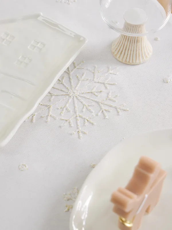 Дорожка настольная, 40х160 см, полиэстер, молочная, Лошадка, Snow horse, image-3