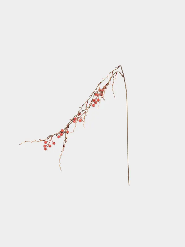 Ветка декоративная, 1,1 м, Красные ягоды, Red berry, image-0