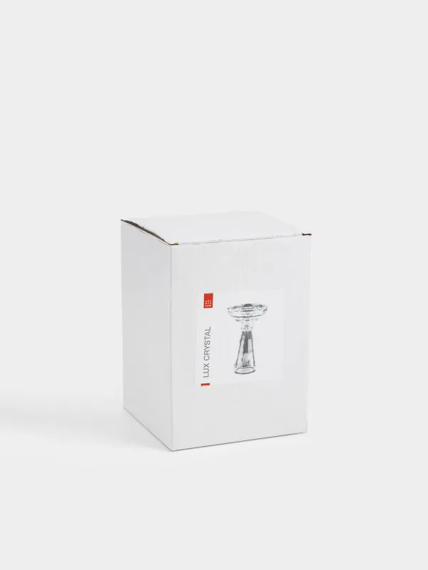 Подсвечник, 15 см, для цилиндрической/тонкой свечи, Lux crystal, image-4