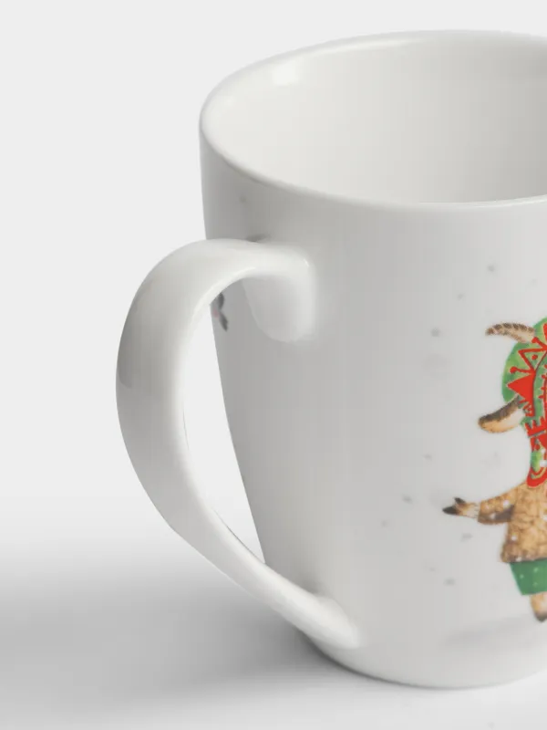 Кружка, 320 мл, Козочки и овечка, Christmas lamb, image-2