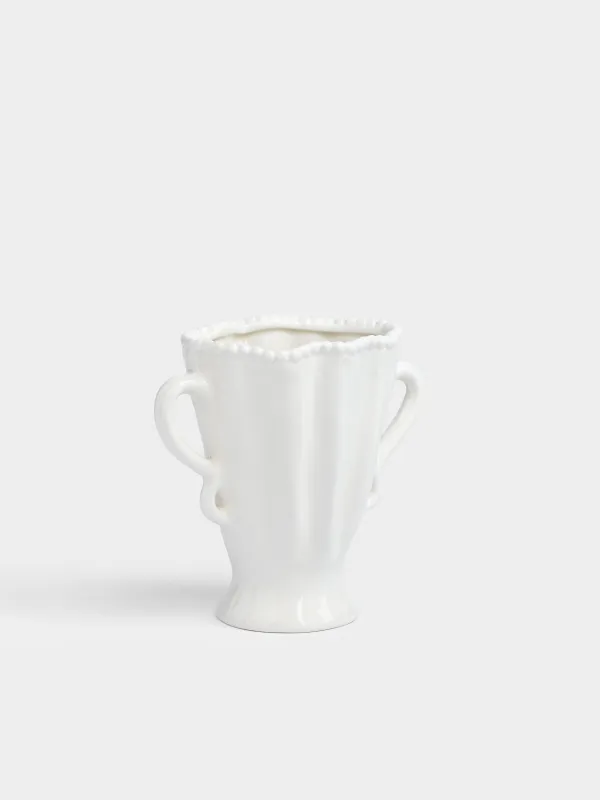 Ваза для цветов, 16 см, с ручками, Точки, Crumple grace, image-2
