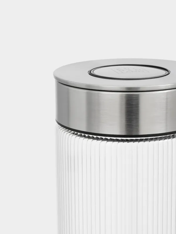 Банка для сыпучих продуктов, 980 мл, с вакуумной крышкой, Ribby steel, image-2