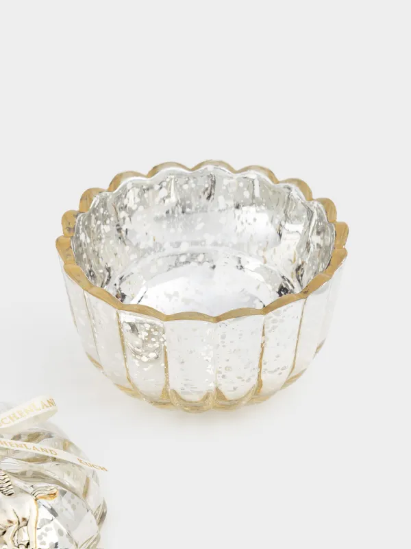 Емкость для хранения, 8х10 см, 60 мл, с подвеской, стекло, шампань, Золотистая лошадь, Patina, image-1