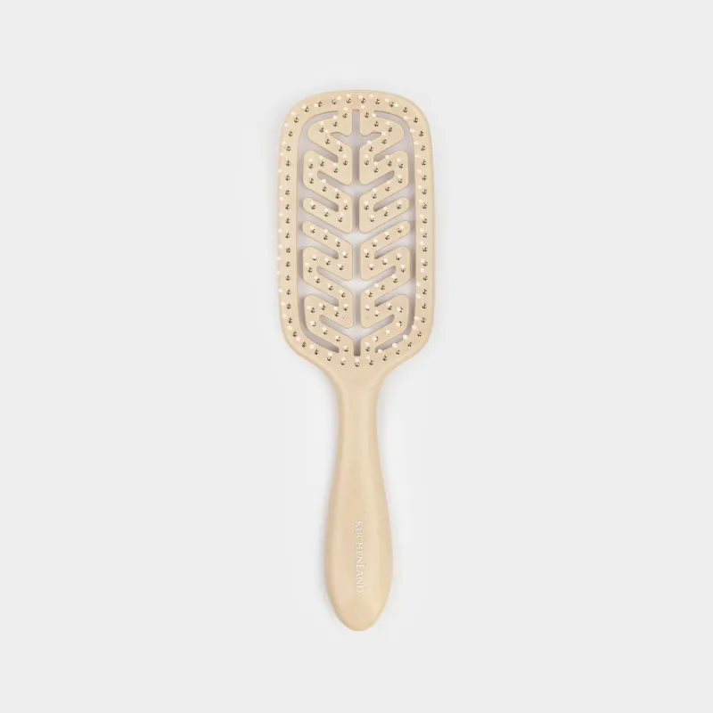 Расческа массажная для волос, 22 см, пластик, бежевая, Zipo