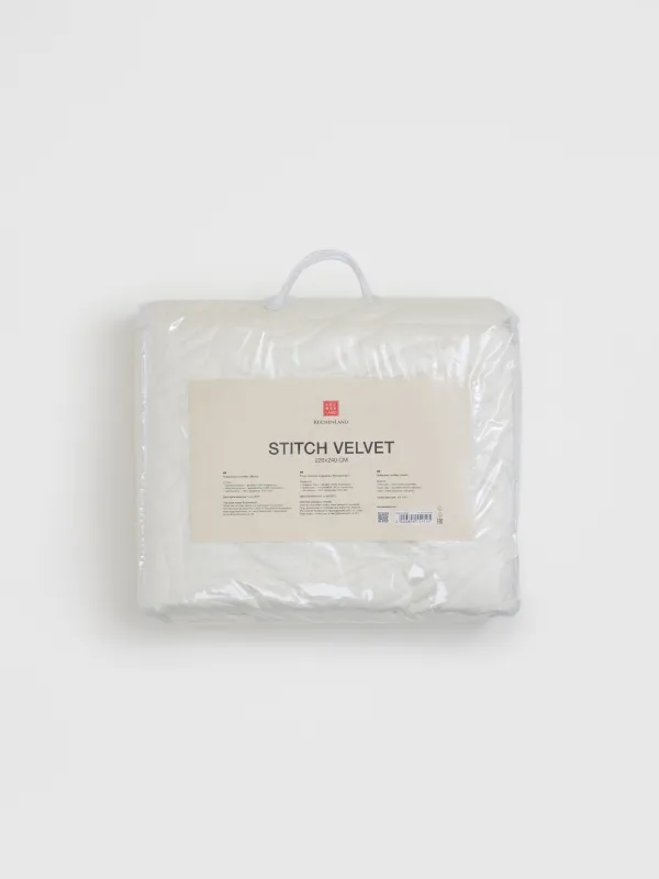 Покрывало, 220х240 см, вельвет/микрофибра, Stitch velvet, image-6