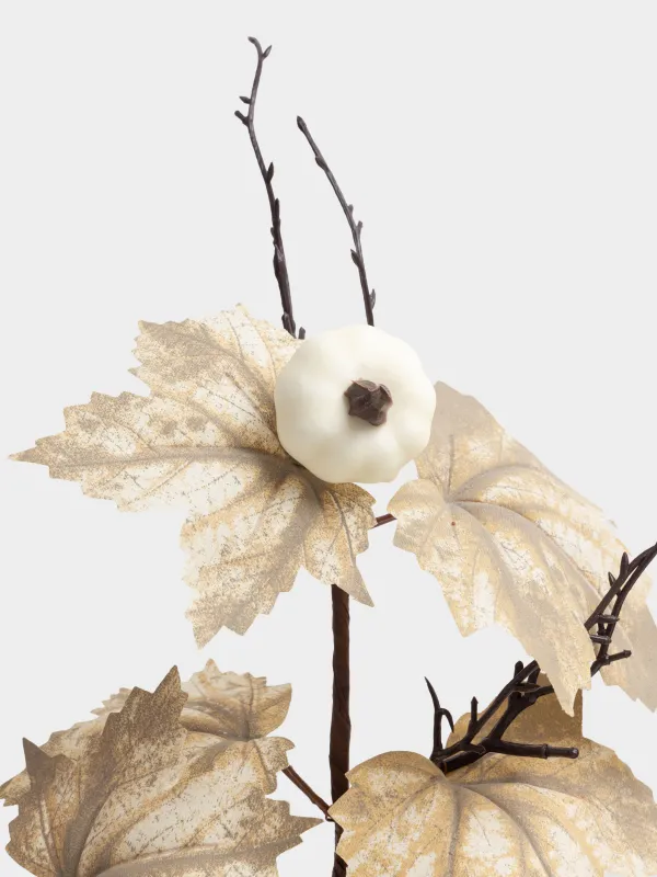 Ветка декоративная, 62 см, Тыквы и кленовые листья, Leafs decor, image-3