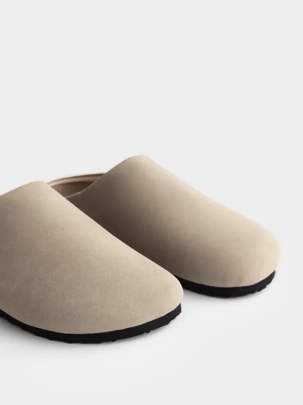 Тапочки из искусственной замши с меховой стелькой Suede, image-3