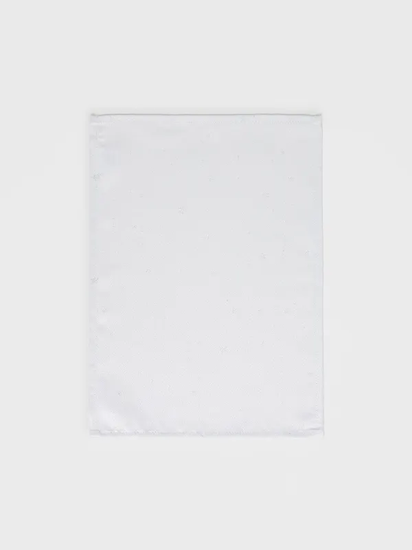 Салфетка под приборы, 30х45 см, жаккард, полиэстер, светло-серая, Серебристые звезды, Starlight, image-0