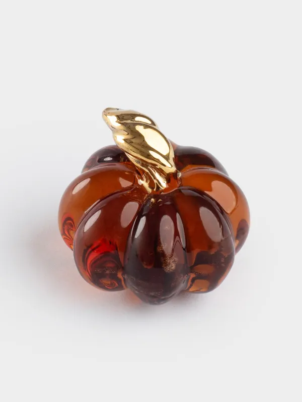 Статуэтка, 4x4 см, стекло, коричневая, Тыква, Vitreous, image-2