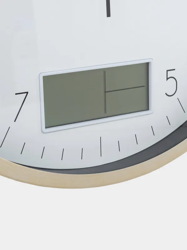 Часы настенные, 35 см, с дисплеем, Dial, image-3