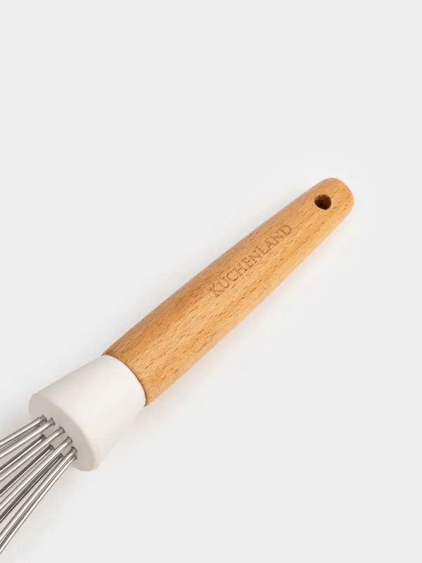 Венчик, 32 см, сталь/дерево, молочный, Legerity, image-4