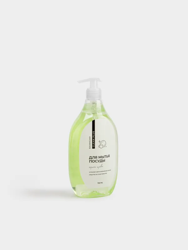 Средство для мытья посуды, 750 мл, Горные травы, Clean plus, image-2