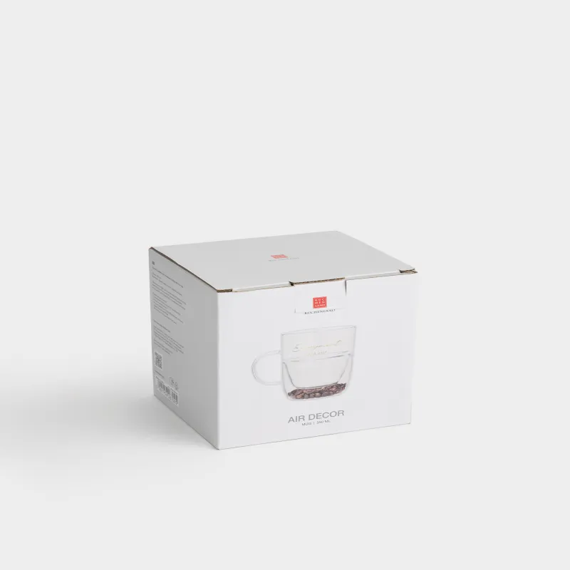 Кружка, 350 мл, стекло Б, с кофейными зернами внутри, Enjoyment in a cup, Air decor, image-5