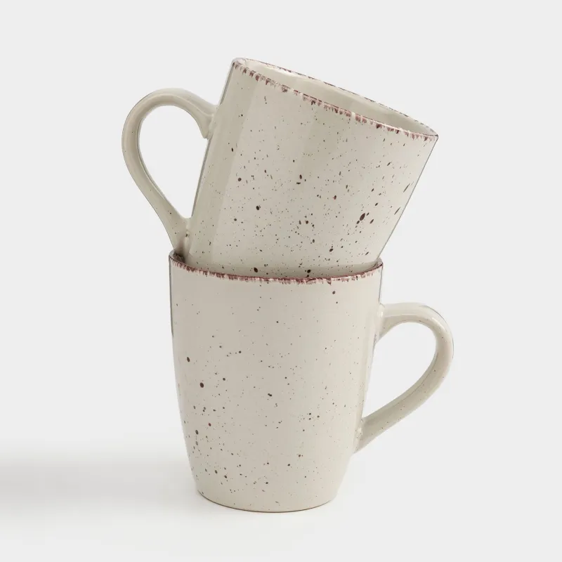 Кружка, 400 мл, 2 шт, в крапинку, Speckled