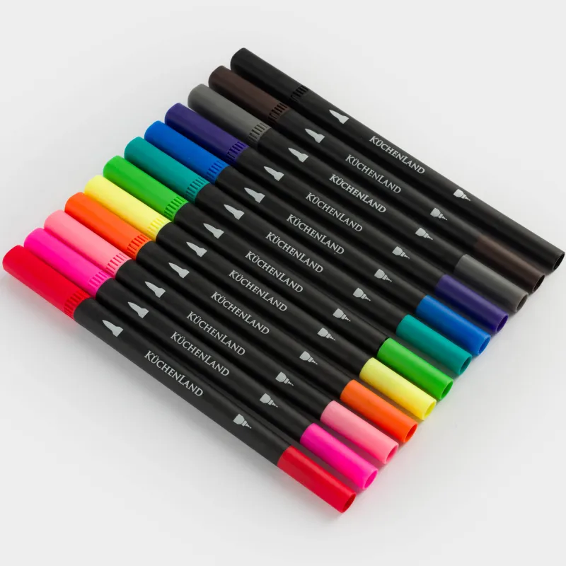 Набор маркеров, 12 шт, двойные, полипропилен, Draw, image-3