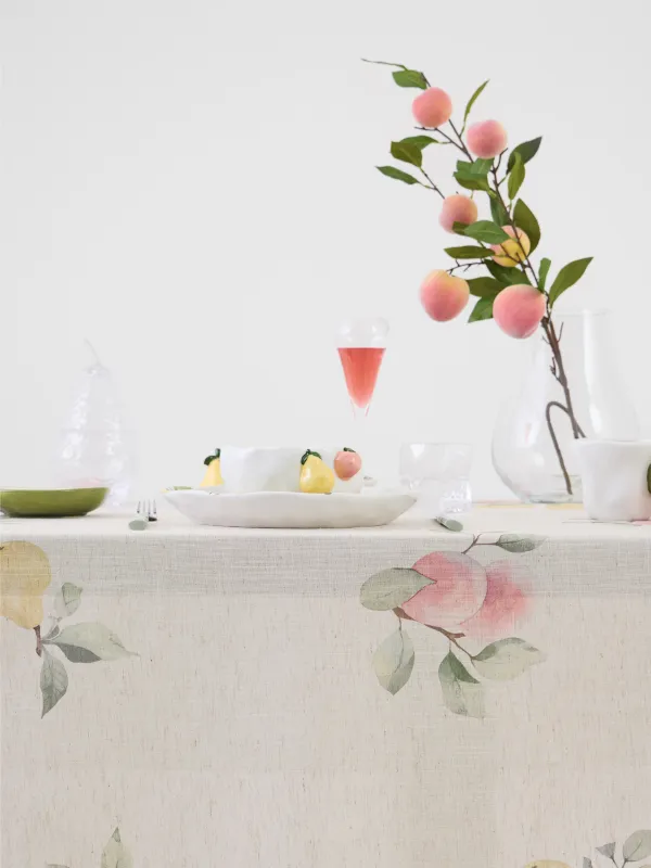 Скатерть, 160х160 см, Груши на ветках, Fruit garden, image-2