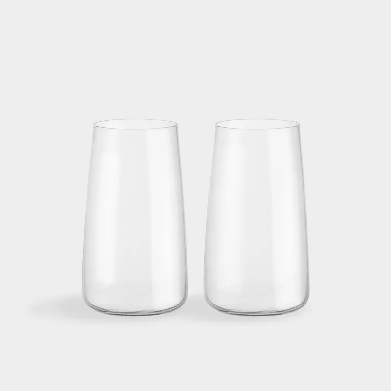 Стакан, 15 см, 550 мл, 2 шт, кристальное стекло, Lienza