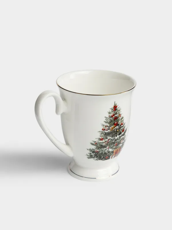 Кружка, 280 мл, 2 шт, Елка с подарками/Колокольчики с бантом, Christmas miracle classic, image-1