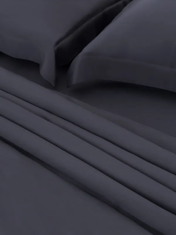 КПБ евро, бамбук, серо-синий, Pure bamboo, image-4