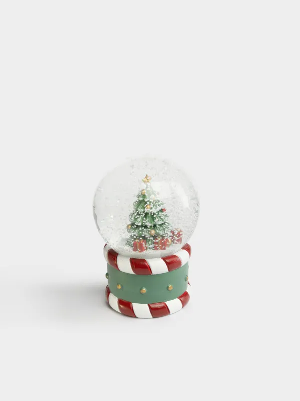 Снежный шар, 12 см, Елка с подарками, Christmas style, image-1