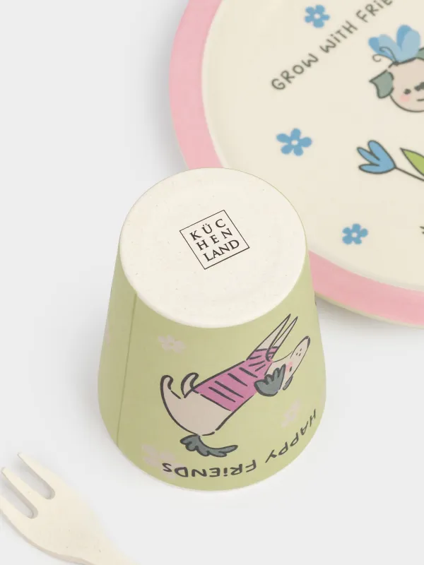 Набор посуды, бамбук, Pretty friends, image-5