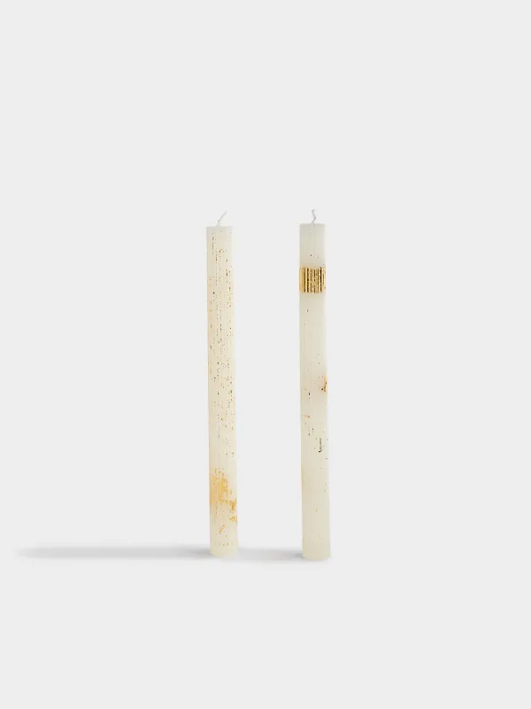 Свеча, 25 см, 2 шт, тонкая, Ribbed candle, image-0