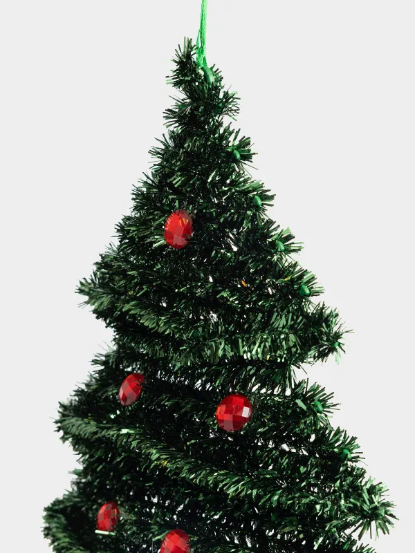 Украшение декоративное, 36 см, подвесное, Елка, Tinsel decor, image-1