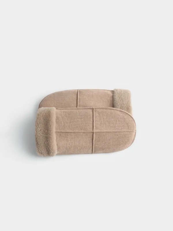 Варежки из искусственной замши с мехом, Suede warm, image-3