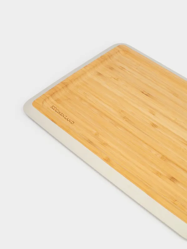 Блюдо, 33x24 см, бамбук, прямоугольное, молочный кант, Bamboo soft, image-5