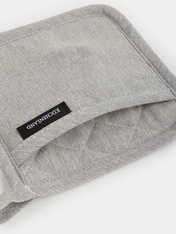 Подставка-прихватка, 18x18 см, неопрен/текстиль, квадратная, коричневая, BBQ, image-4