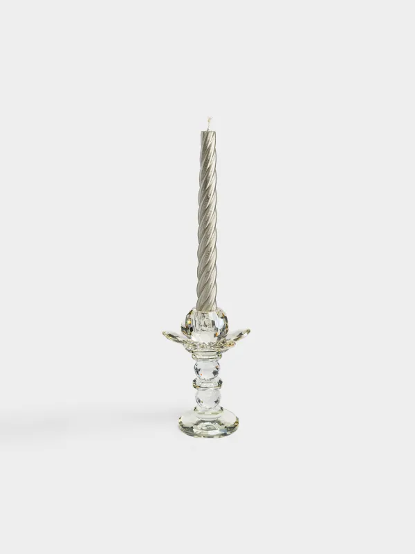 Подсвечник, 13 см, для тонкой свечи, Crystal flower, image-3