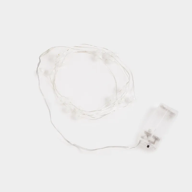 Гирлянда декоративная, 1,9 м, с подсветкой, 20 ламп, акрил/пластик, белая, Шары, Christmas, image-2