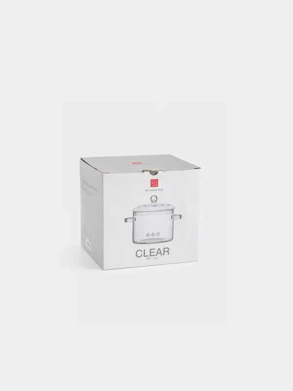 Кастрюля, 15 см, 1,5 л, Clear, image-3