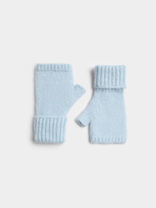 Митенки из смесового трикотажа с добавлением шерсти Knitting fuzz, image-0