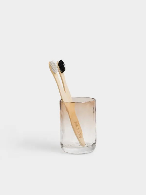 Стакан для ванной комнаты, 10 см, стекло, коричневый, Градиент, Rachas, image-3