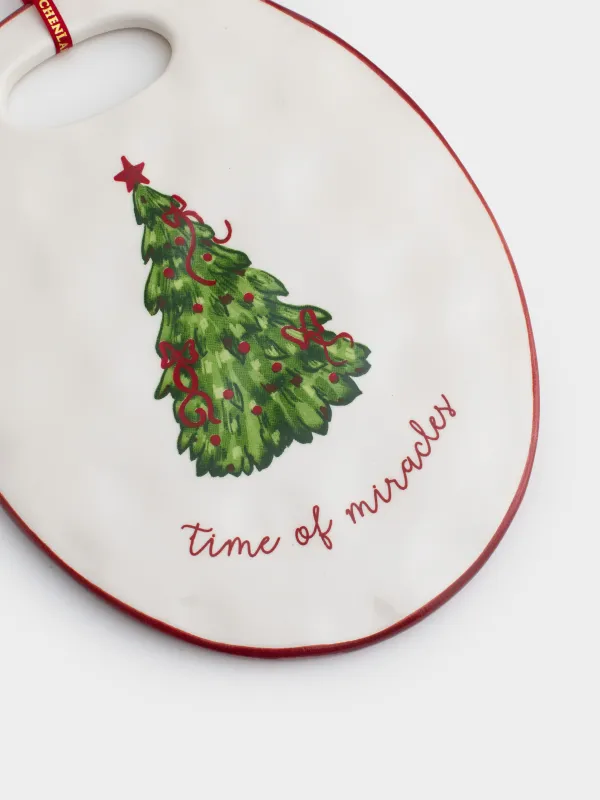 Подставка под горячее, 15x20 см, Елка с бантами, Christmas tree, image-1