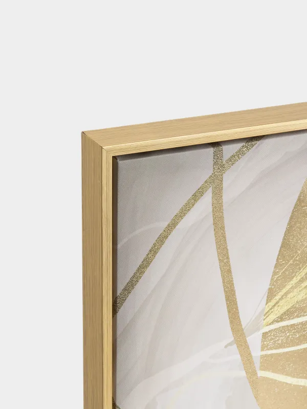 Картина в раме, 75х100 см, холст, золотисто-коричневая, Девушка, Abstract, image-2