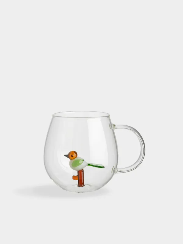 Кружка, 430 мл, стекло Б, Птица, Shape, image-0
